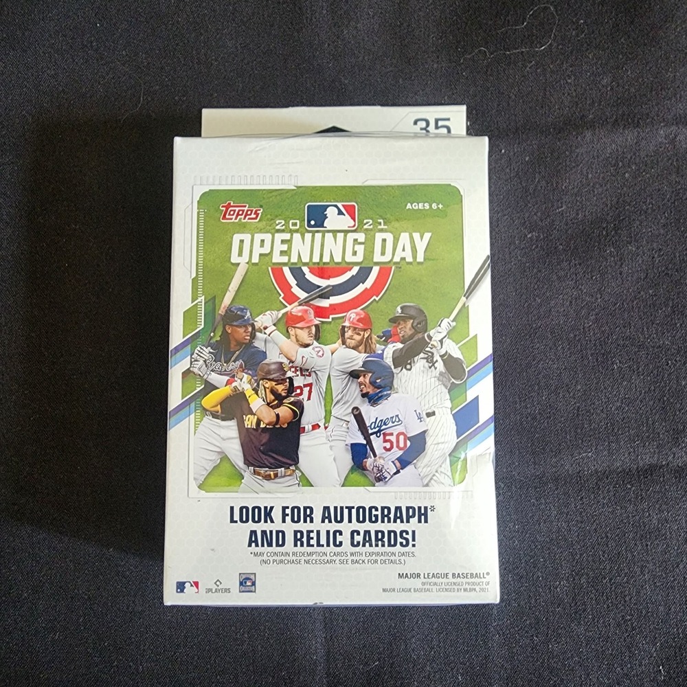 Topps Opening Day Hanger Box MLB OS White 2021 Factory Sealed 35 Cards